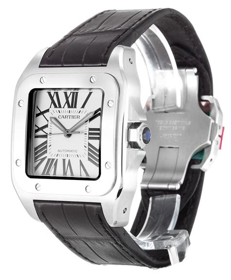 cartier santos 100 diamond replica|cartier santos 100 best buy.